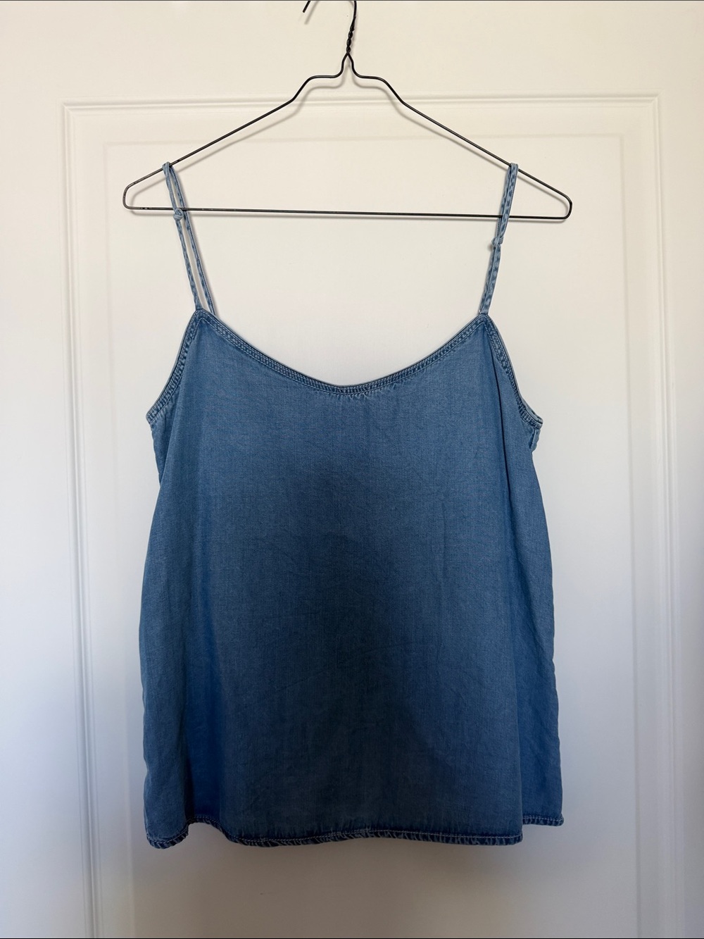 Mango Light Denim Blue Spaghetti Strap Camisole